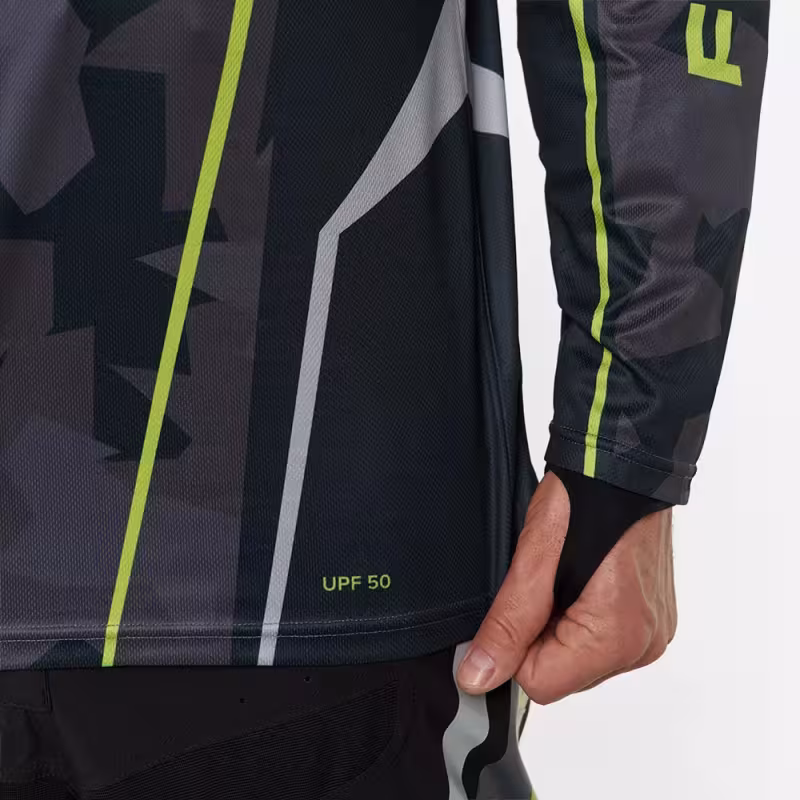 Джерси мужское Finntrail Jersey 6600 CamoShadowBlack, полиэстер, черный камуфляж, размер 54-56 (XL), 180-190 см