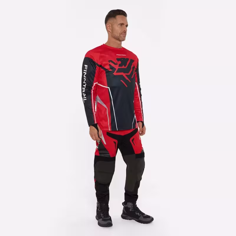 Джерси мужское Finntrail Jersey 6600 Red, полиэстер, красный, размер 44-46 (S), 165-175 см