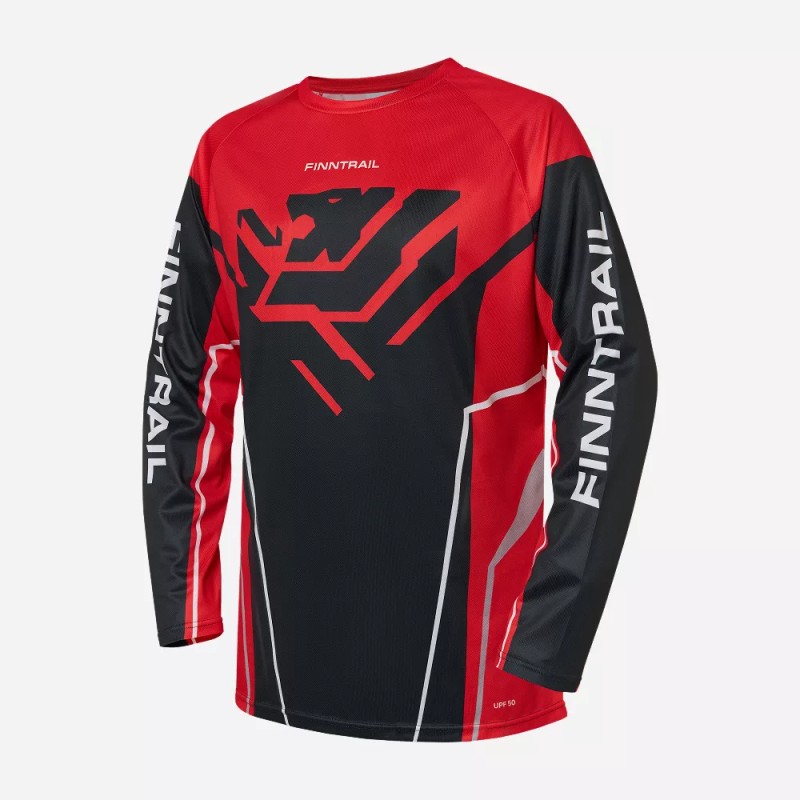 Джерси мужское Finntrail Jersey 6600 Red, полиэстер, красный, размер 48-50 (M), 170-180 см