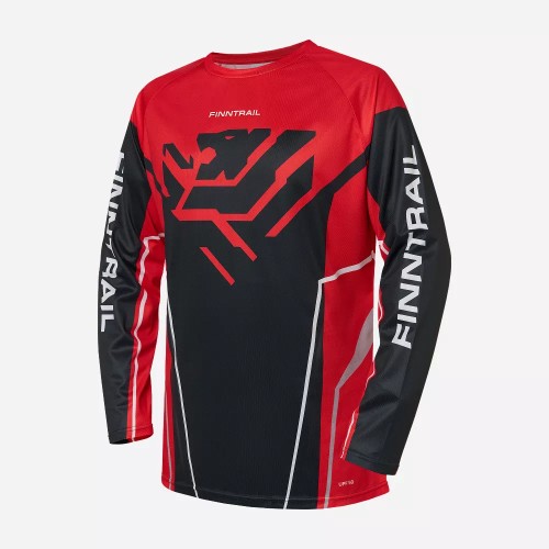 Джерси мужское Finntrail Jersey 6600 Red, полиэстер, красный, размер 54-56 (XL), 180-190 см