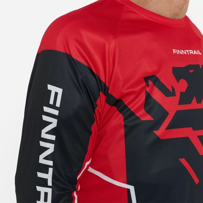 Джерси мужское Finntrail Jersey 6600 Red, полиэстер, красный, размер 54-56 (XL), 180-190 см