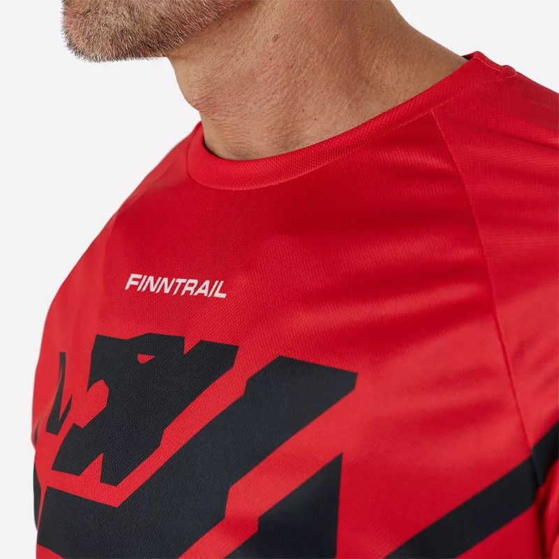 Джерси мужское Finntrail Jersey 6600 Red, полиэстер, красный, размер 62-64 (XXXL), 190-200 см