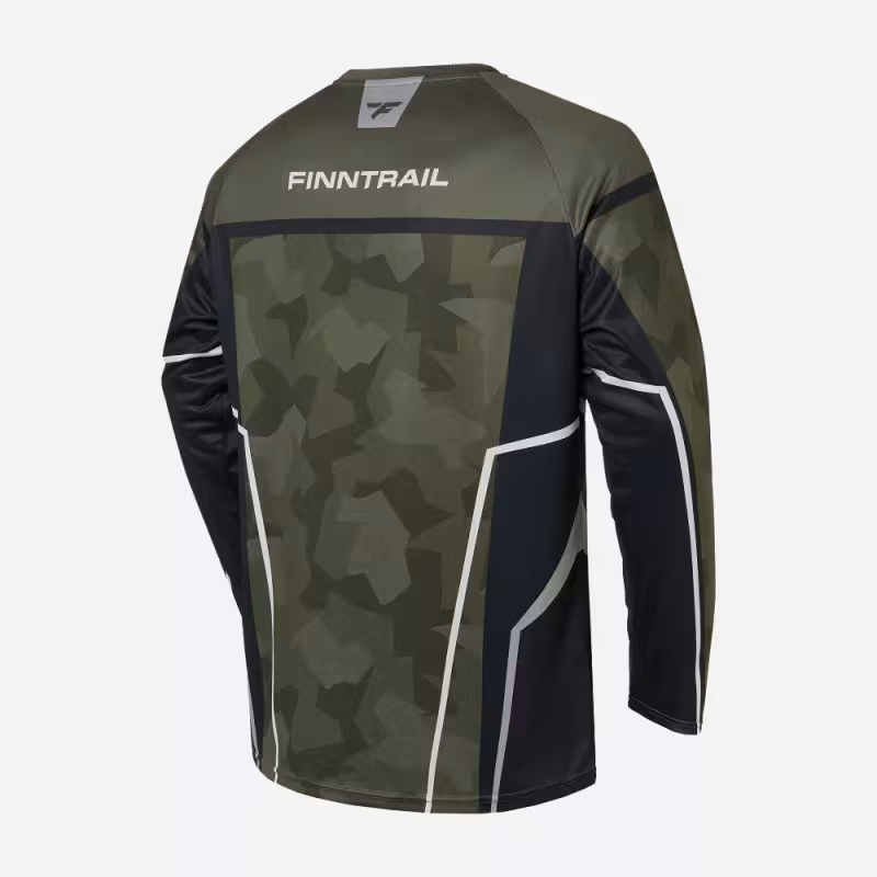 Джерси мужское Finntrail Jersey 6600 CamoShadowGreen, полиэстер, зеленый камуфляж, размер 58-60 (XXL), 185-195 см