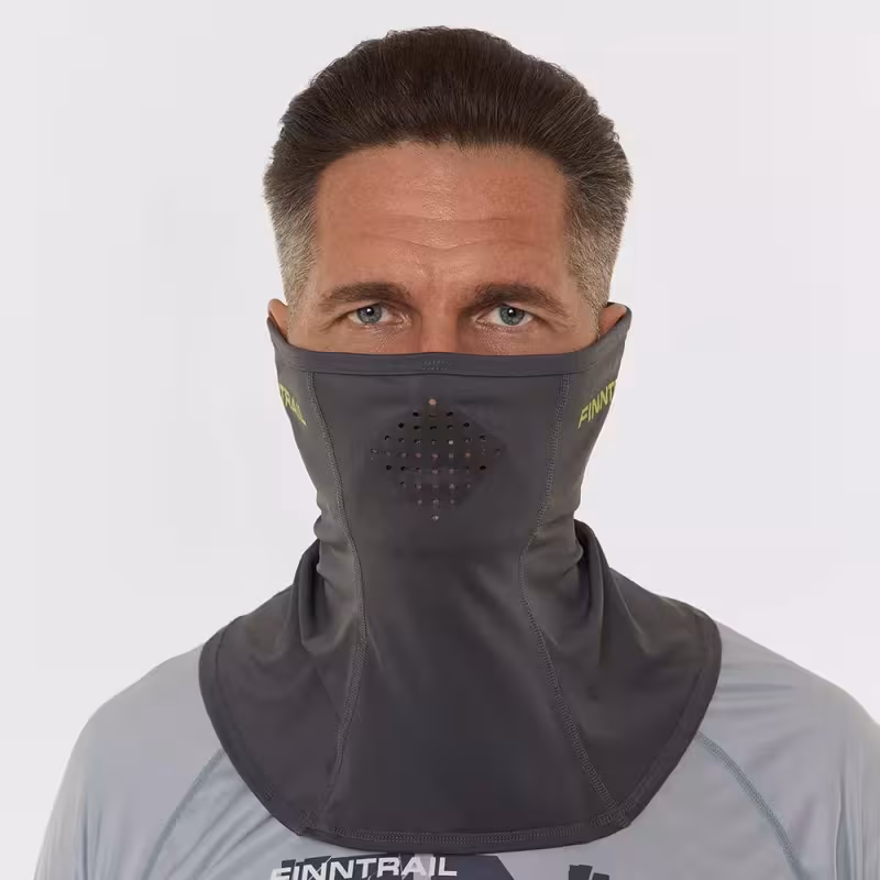 Шарф-бафф с маской Finntrail Wave 9805 MiddleGrey, полиэстер, темно-серый, размер универсальный