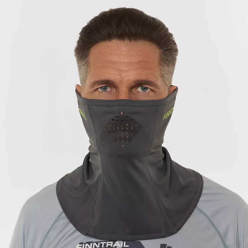 Шарф-бафф с маской Finntrail Wave 9805 MiddleGrey, полиэстер, темно-серый, размер универсальный