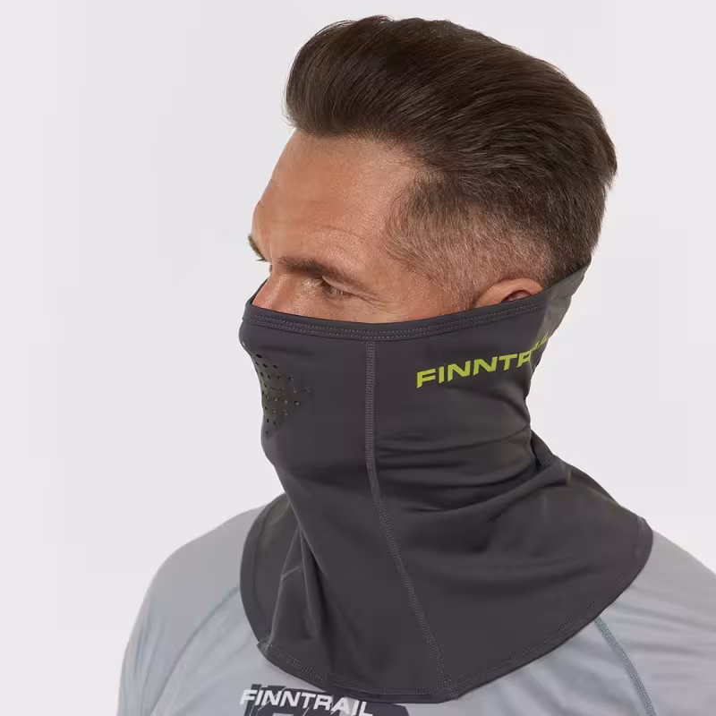 Шарф-бафф с маской Finntrail Wave 9805 MiddleGrey, полиэстер, темно-серый, размер универсальный