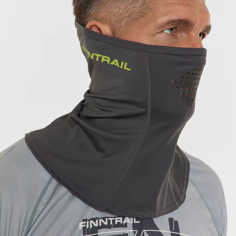 Шарф-бафф с маской Finntrail Wave 9805 MiddleGrey, полиэстер, темно-серый, размер универсальный