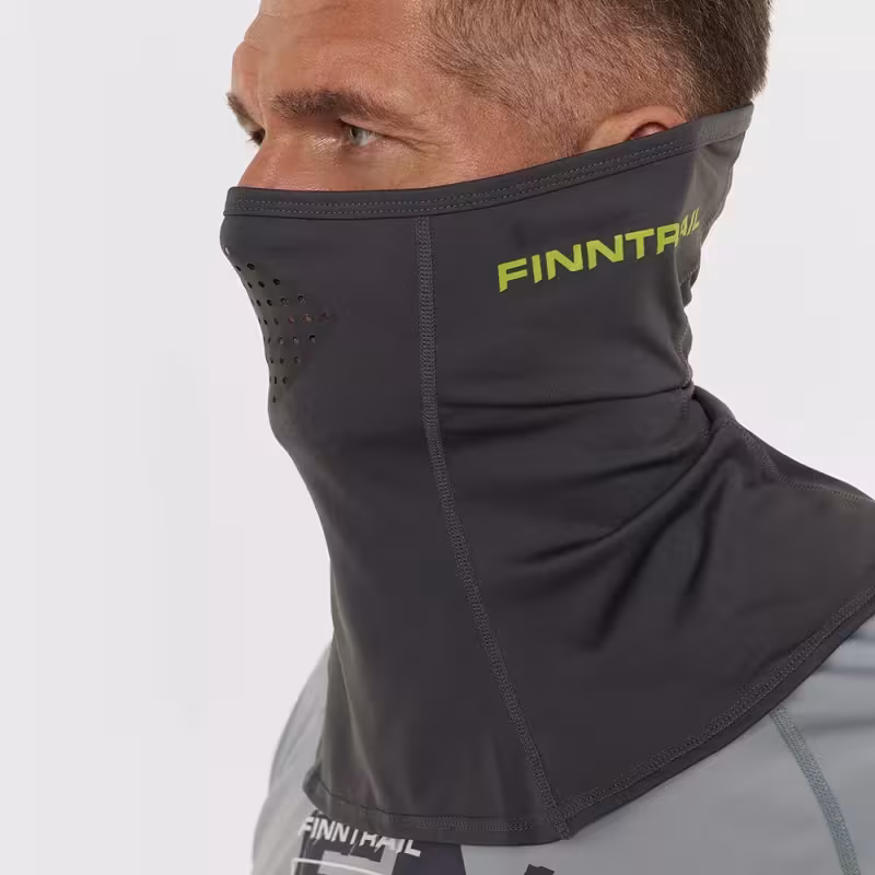 Шарф-бафф с маской Finntrail Wave 9805 MiddleGrey, полиэстер, темно-серый, размер универсальный