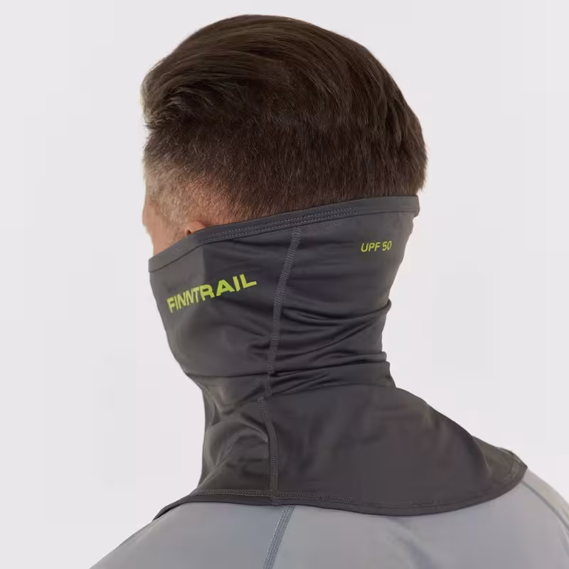 Шарф-бафф с маской Finntrail Wave 9805 MiddleGrey, полиэстер, темно-серый, размер универсальный
