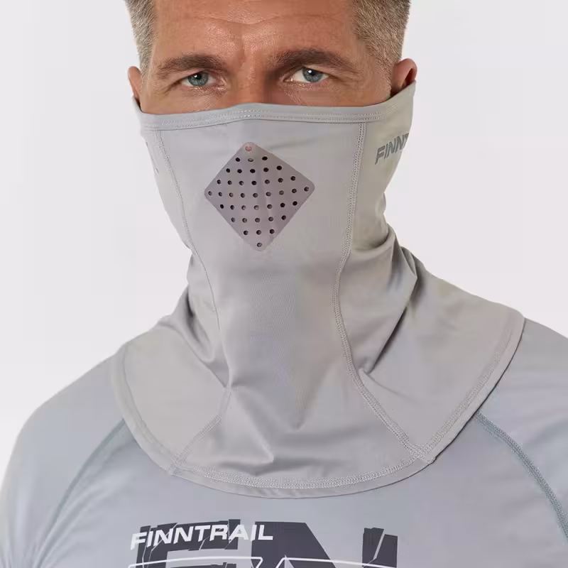 Шарф-бафф с маской Finntrail Wave 9805 Grey, полиэстер, серый, размер универсальный