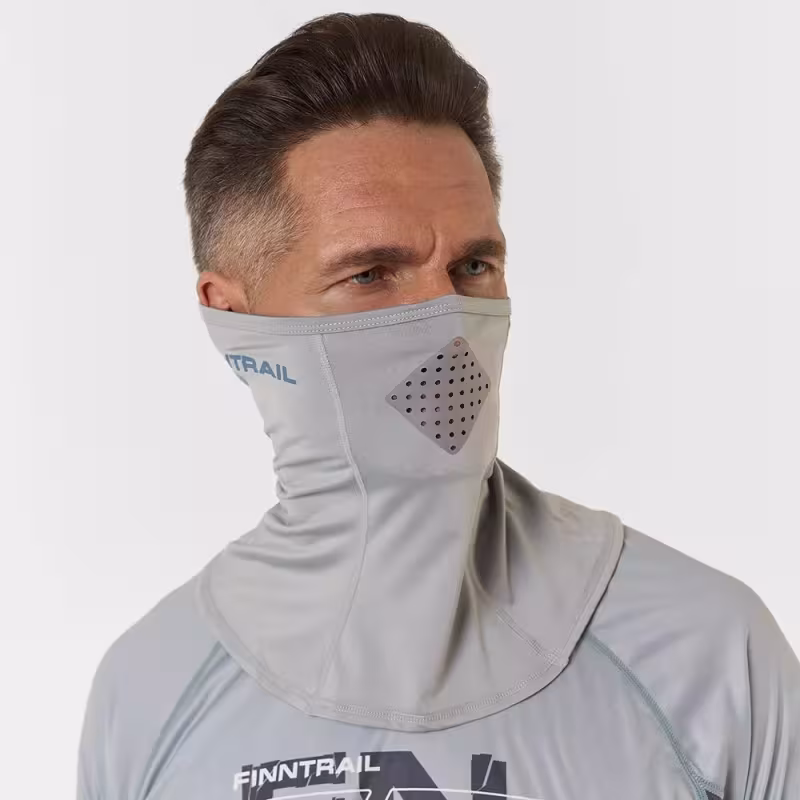 Шарф-бафф с маской Finntrail Wave 9805 Grey, полиэстер, серый, размер универсальный