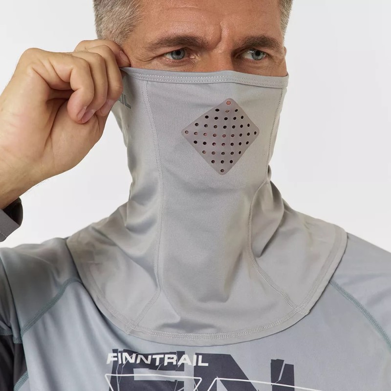 Шарф-бафф с маской Finntrail Wave 9805 Grey, полиэстер, серый, размер универсальный
