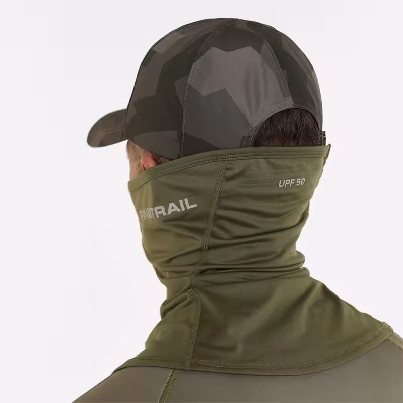 Шарф-бафф с маской Finntrail Wave 9805 Khaki, полиэстер, хаки, размер универсальный