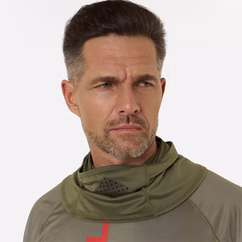 Шарф-бафф с маской Finntrail Wave 9805 Khaki, полиэстер, хаки, размер универсальный
