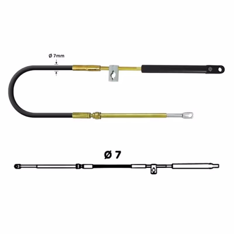 Трос газа-реверса Multiflex C36 EC-036-15, 15 футов (4.5 метра)