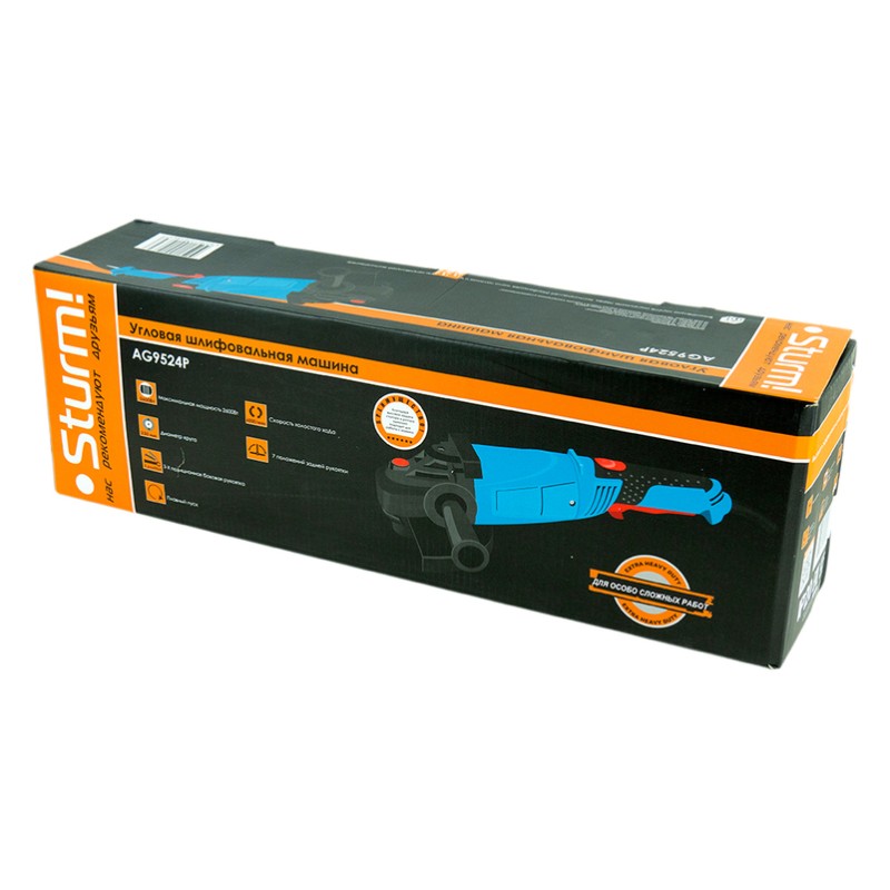 Шлифмашина угловая сетевая Sturm AG9524P
