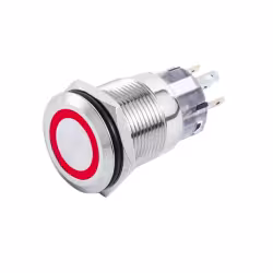 Кнопка включения (с фиксацией) Skipper SK-DSS-16-SL-R, 16 мм