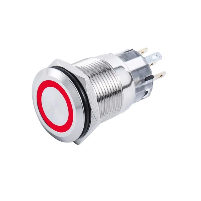 Кнопка включения (с фиксацией) Skipper SK-DSS-19-SL-R, 19 мм