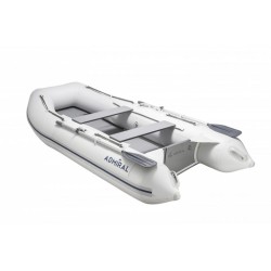 Лодка надувная ПВХ Адмирал  270, пайол фанерный, белый/синий