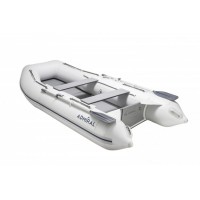 Лодка надувная ПВХ Адмирал 270, пайол фанерный, белый