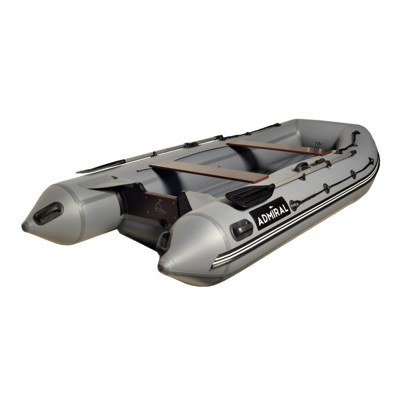 Лодка надувная ПВХ Адмирал 350, НДНД, красный/черный