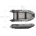 Лодка надувная ПВХ с интегрированным фальшбортом Angler Skat Triton 450NDFi, НДНД, камуфляж