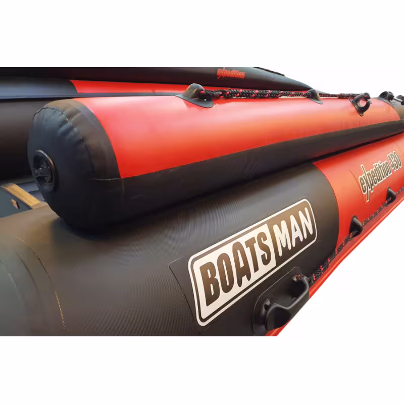 Лодка надувная ПВХ Flinс Boatsman BT430 Expedition, НДНД, черный/красный