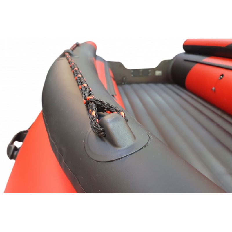 Лодка надувная ПВХ Flinс Boatsman BT430 Expedition, НДНД, черный/красный