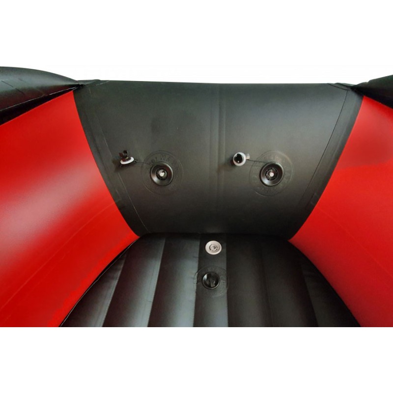 Лодка надувная ПВХ Flinс Boatsman BT430 Expedition, НДНД, черный/красный