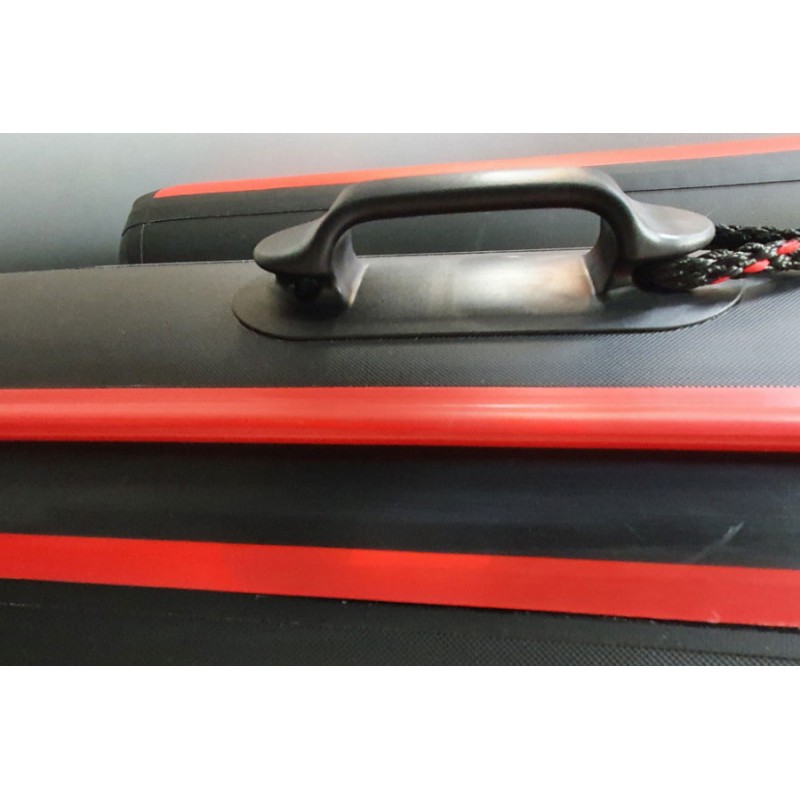 Лодка надувная ПВХ Flinс Boatsman BT430 Expedition, НДНД, черный/красный