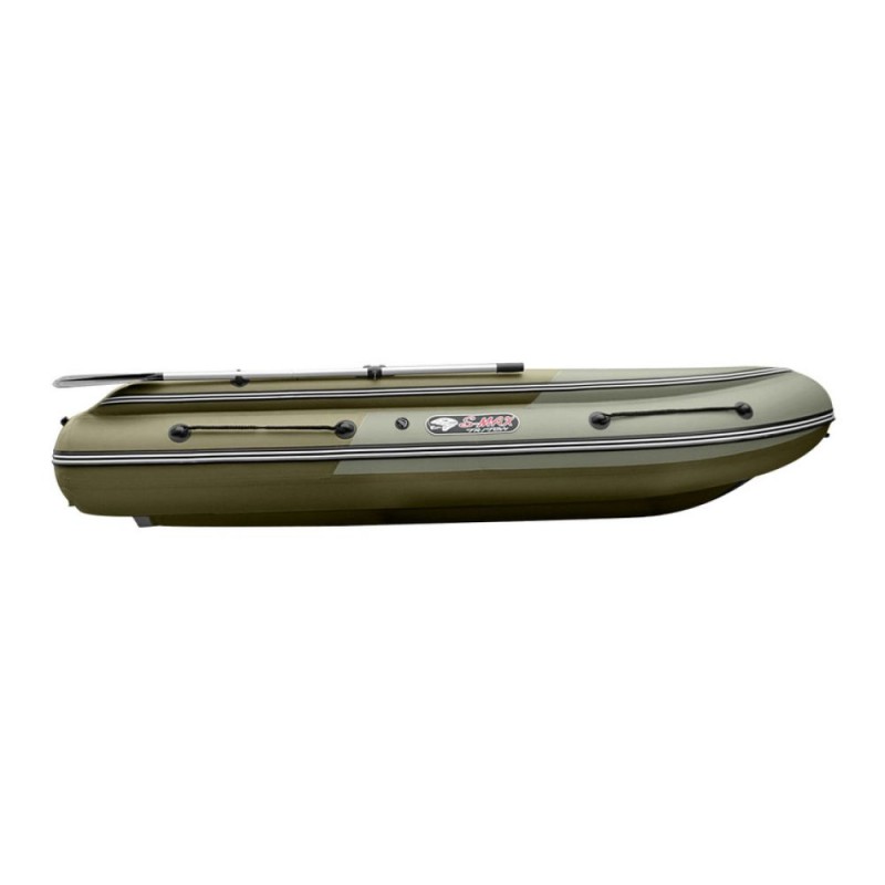 Лодка надувная ПВХ с интегрированным фальшбортом Angler Reef Triton 400 Fi S-Max, НДНД, хаки/оливковый