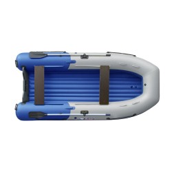 Лодка надувная ПВХ Angler Reef Triton 400 S-Max, НДНД, синий/серый