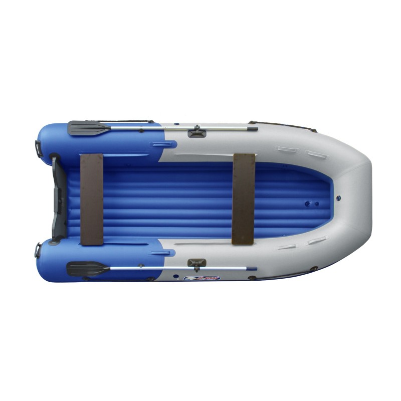 Лодка надувная ПВХ Angler Reef Triton 400 S-Max, НДНД, синий/серый