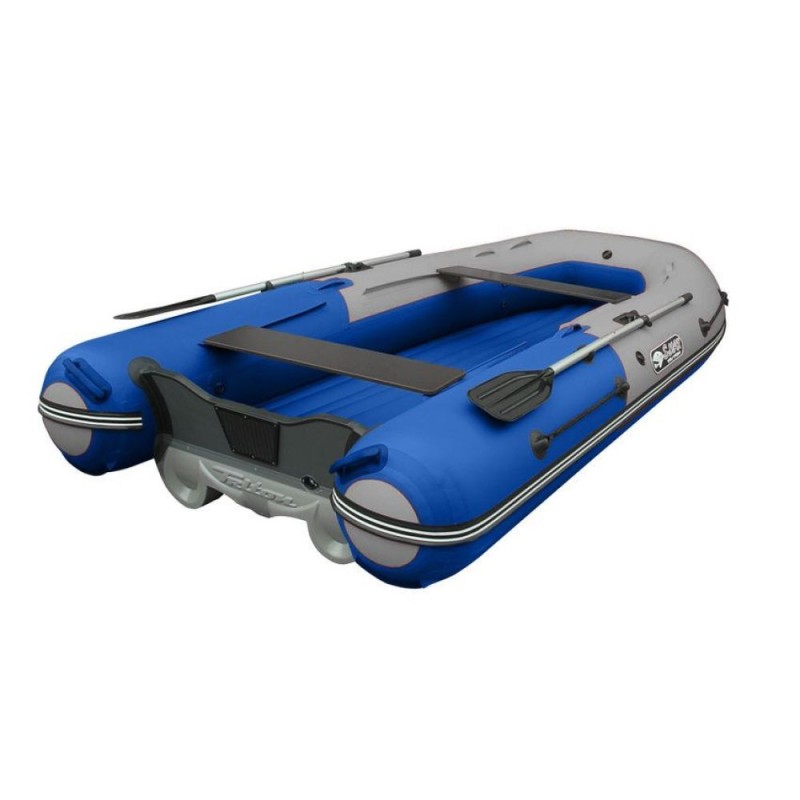 Лодка надувная ПВХ Angler Reef Triton 400 S-Max, НДНД, синий/серый