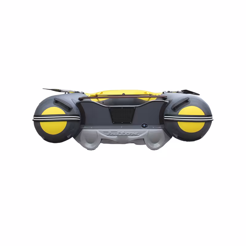 Лодка надувная ПВХ Angler Reef Triton 400 S-Max, НДНД,  серый/желтый