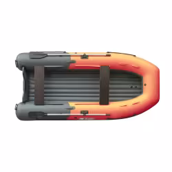 Лодка надувная ПВХ Angler Reef Triton 400 S-Max, НДНД, серый/оранжевый