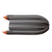 Лодка надувная ПВХ Angler Skat Triton 390NDFi с интегрированным фальшбортом, НДНД, серый/оранжевый