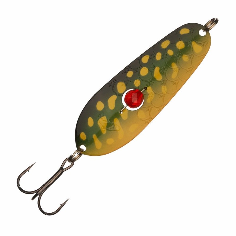 Блесна колеблющаяся Kuusamo Rasanen, 70 мм, 20 г, цвет YE/G/GR-B, UV