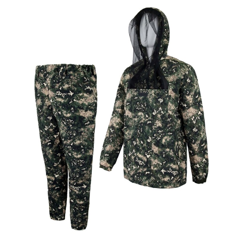Костюм антимоскитный мужской Элементаль К-402, рип-стоп, зеленый камуфляж, размер 60-62, 182-188 см