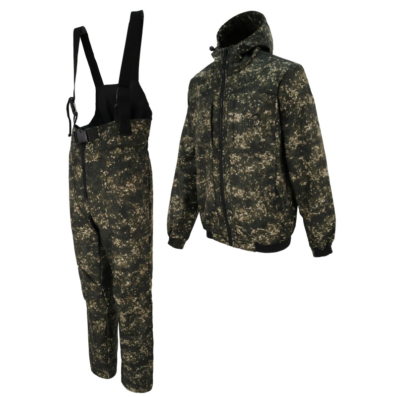 Костюм мужской Элементаль Ifrit Cleric полофлис, зеленый камуфляж, размер 60-62, 182-188 см