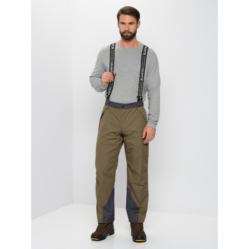 Костюм мужской Huntsman (Восток) Орегон, ткань Breathable, хаки/серый, размер 44-46, 182-188 см