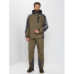 Костюм мужской Huntsman (Восток) Орегон, ткань Breathable, хаки/серый, размер 52-54, 170-176 см
