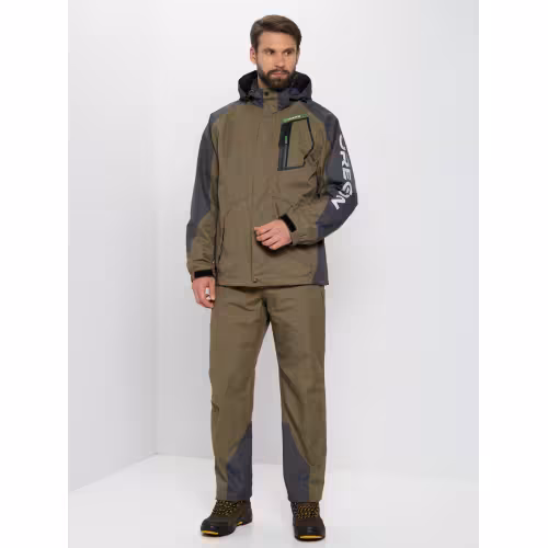 Костюм мужской Huntsman (Восток) Орегон, ткань Breathable, хаки/серый, размер 56-58, 170-176 см