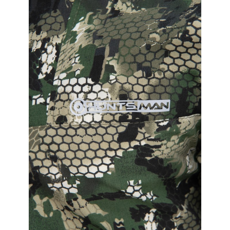 Костюм антимоскитный мужской Huntsman Антигнус-Люкс Зеленый питон, ткань сорочка, зеленый камуфляж, размер 44-46, 182-188 см