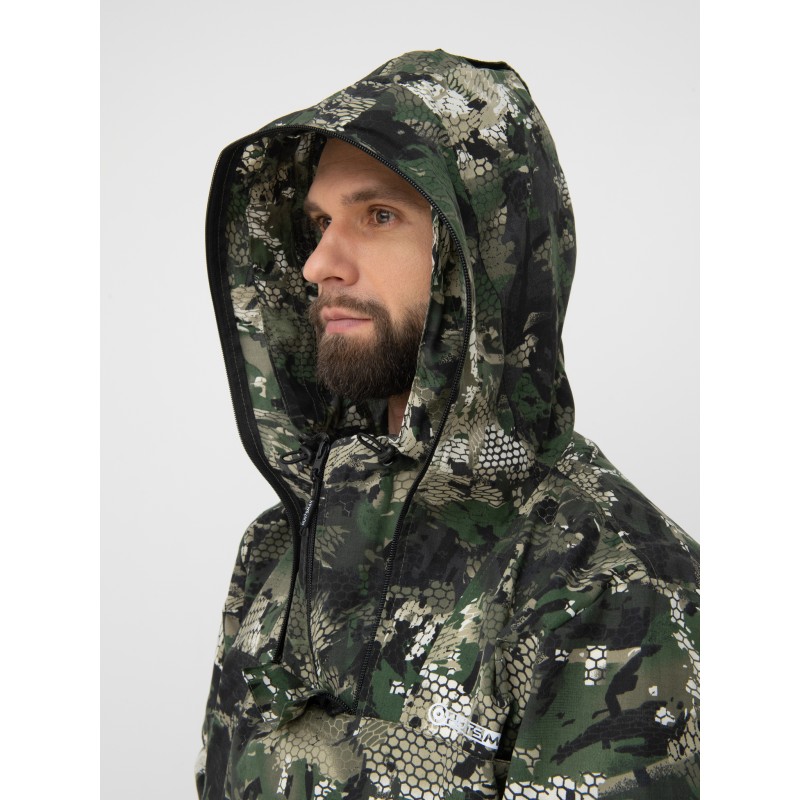 Костюм антимоскитный мужской Huntsman Антигнус-Люкс Зеленый питон, ткань сорочка, зеленый камуфляж, размер 44-46, 182-188 см