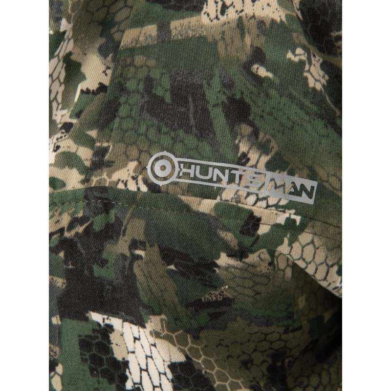 Костюм антимоскитный мужской Huntsman Антигнус-Люкс Зеленый питон, тканьТвил-Пич, зеленый камуфляж, размер 48-50, 182-188 см