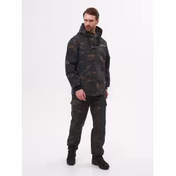 Костюм антимоскитный мужской Huntsman Антигнус Эконом Мультикам City, ткань смесовая Рип-Стоп, черный камуфляж, размер 56-58, 182-188 см