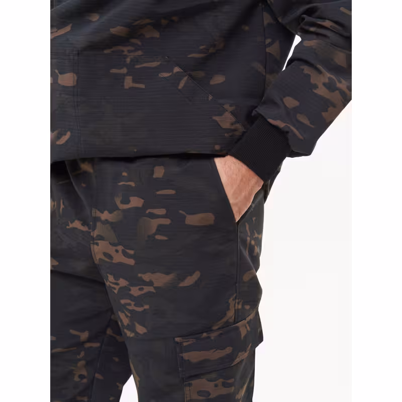 Костюм антимоскитный мужской Huntsman Антигнус Эконом Мультикам City, ткань смесовая Рип-Стоп, черный камуфляж, размер 60-62, 170-176 см