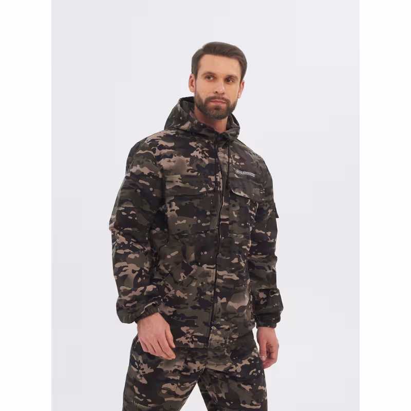 Костюм мужской Huntsman (Восток) Стрелок, ткань Сорочка, цвет Чёрный мультикам, размер 52-54, 170-176 см