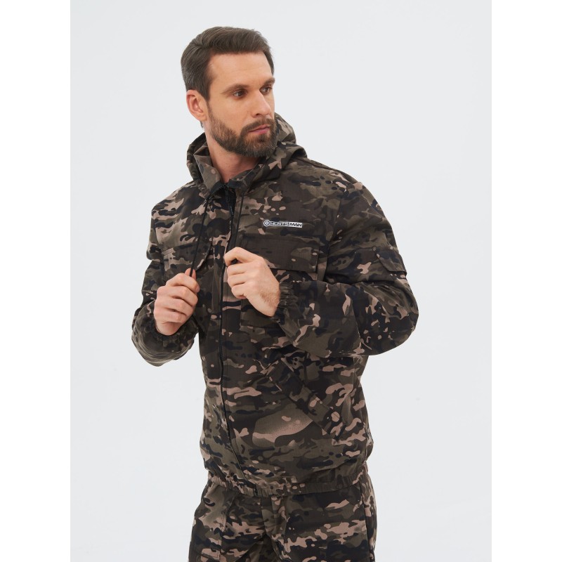 Костюм мужской Huntsman (Восток) Стрелок, ткань Сорочка, цвет Чёрный мультикам, размер 56-58, 170-176 см